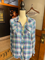 Vintage Havana Women's Flannel Shirt (L)