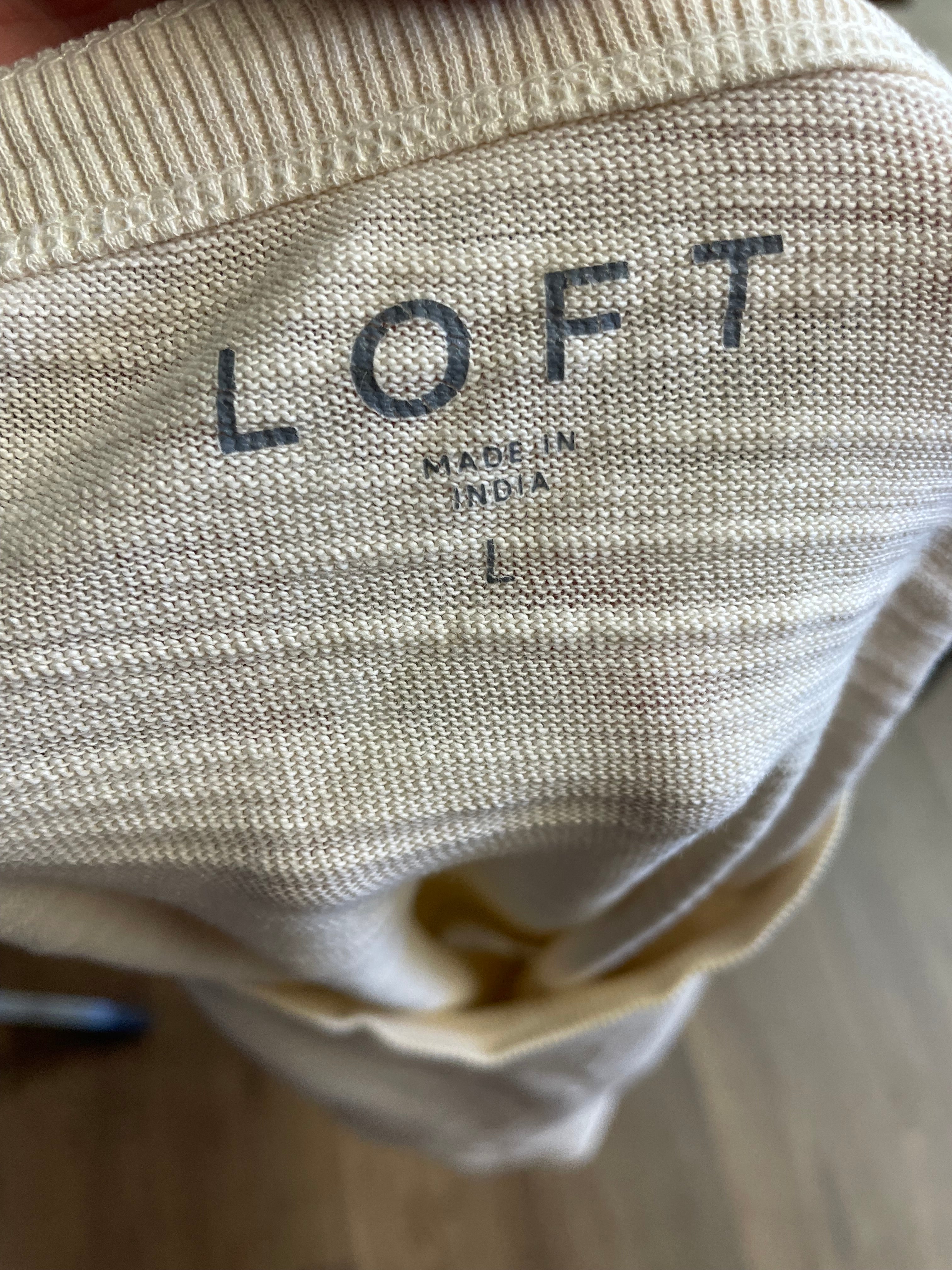 Loft Sleeveless Crewneck Top (L)