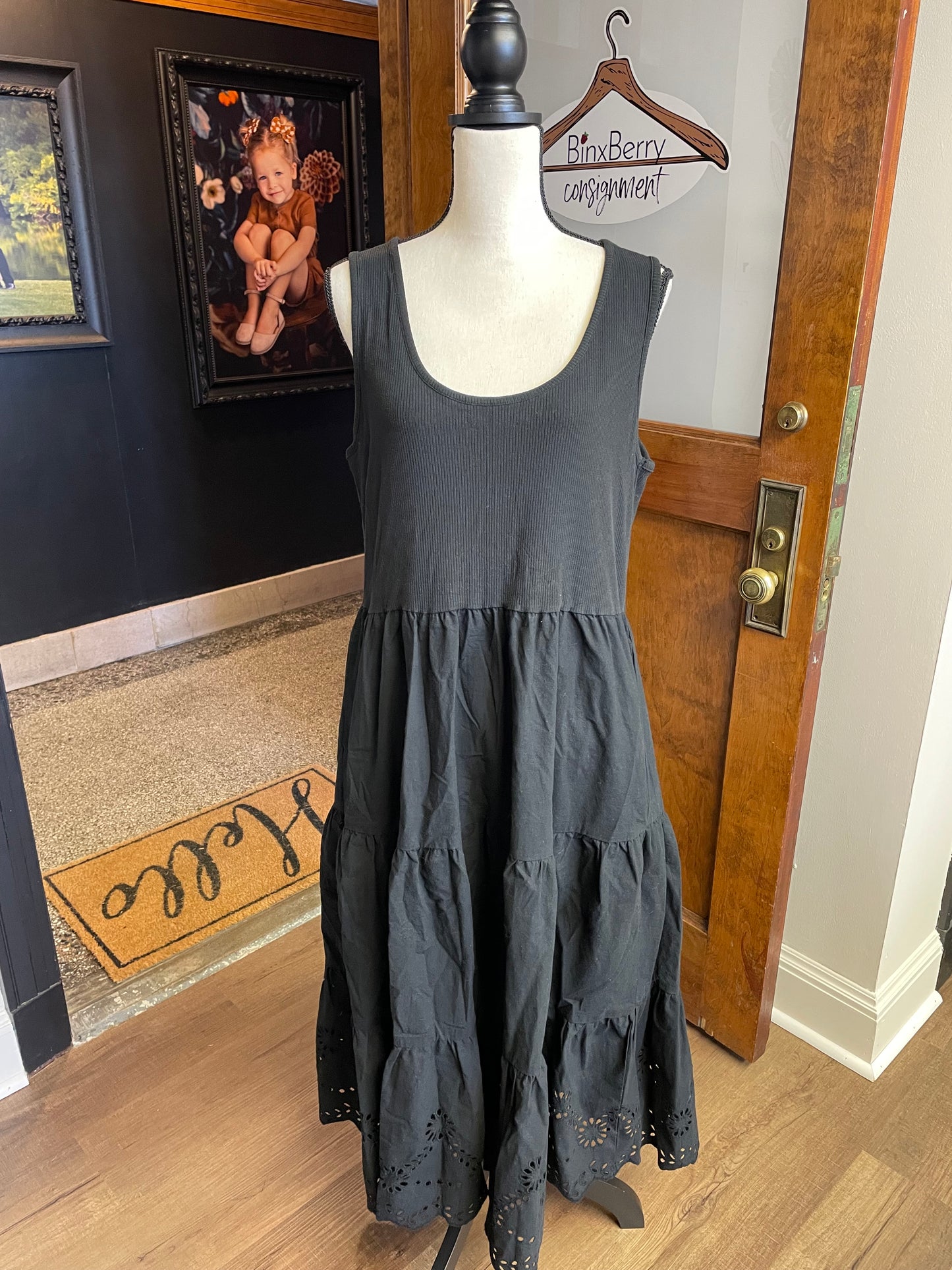 GAP Ribbed Top Boho Dress (XL)