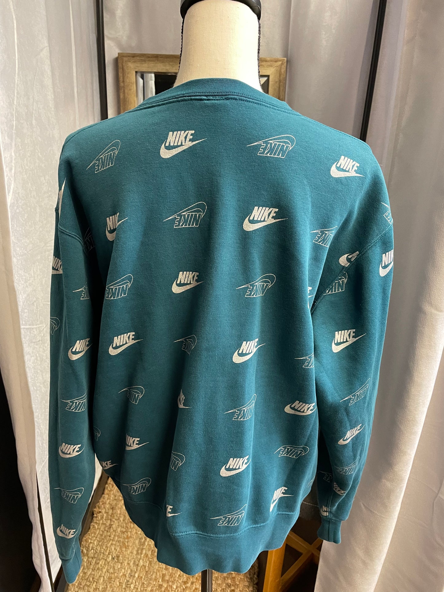Teal Nike Crew Sweatshirt (L)