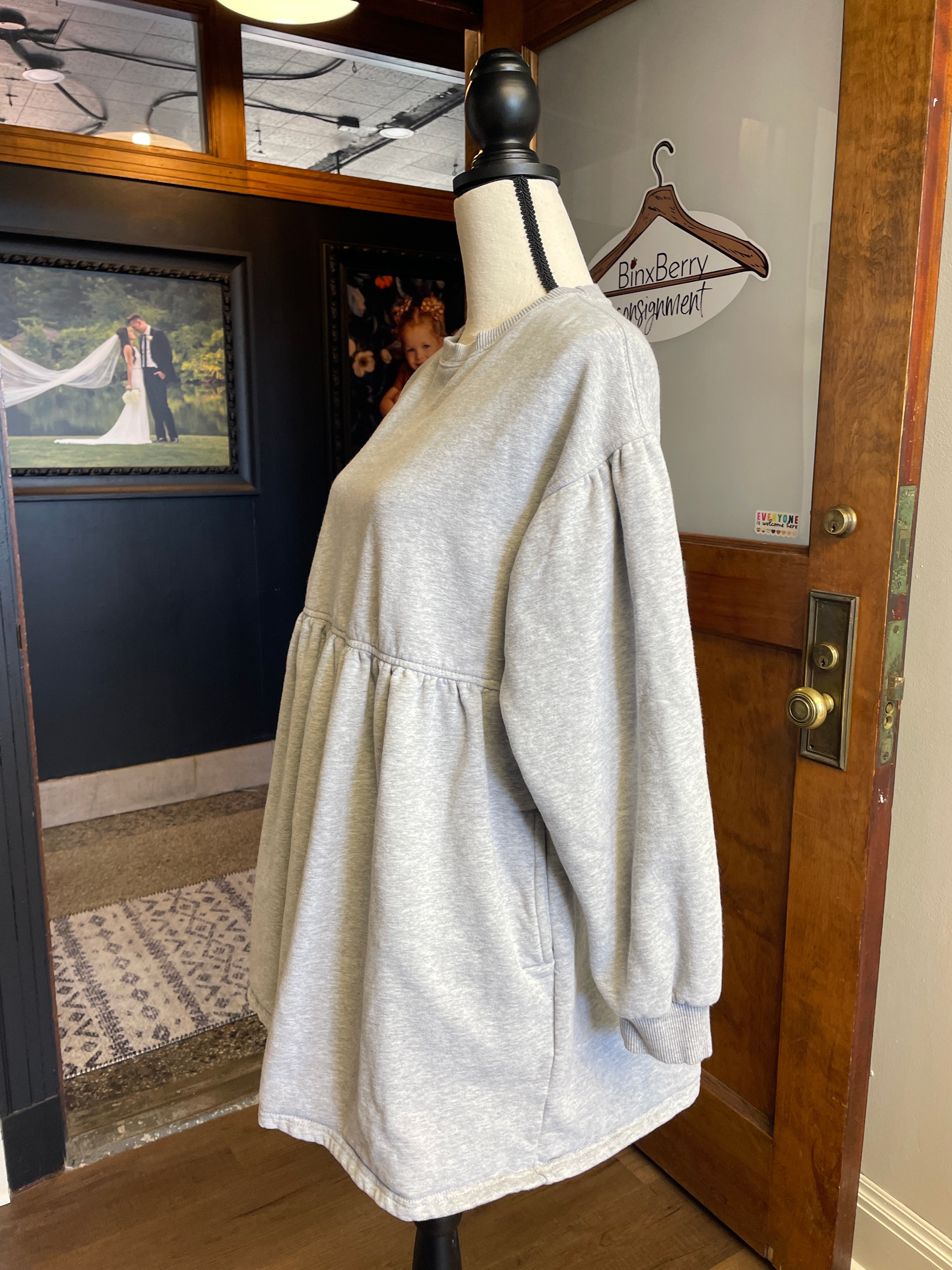 American Eagle Baby Doll Sweatshirt Dress (S)