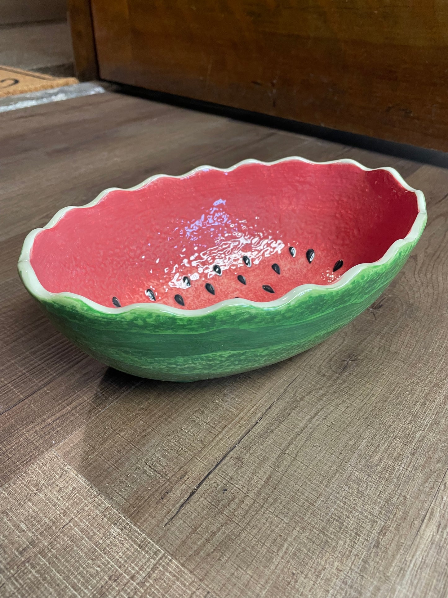 Watermelon Painted Ceramic Bowl