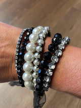 Express Stack of Six Elastic Bracelets