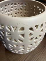 Short Latte Pillar Jar Lanterns (Set of 2)