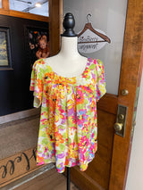 Rafaella Floral Top (L)