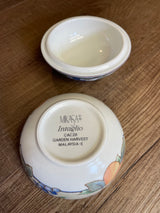 Mikasa Garden Harvest 3 1/2" Round Lidded Trinket Dish