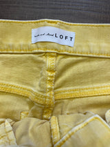 Loft Modern Skinny Crop Women's Yellow Denim (6)
