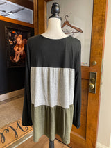 Chic Soul Color Block Tunic (2XL)