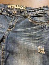 Hydraulic Low-Rise Mid-Wash Jeans (11/12)