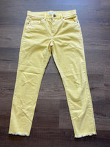 Loft Modern Skinny Crop Women's Yellow Denim (6)