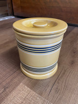 Vintage Yellow Ware Collection 6" Lidded Canister