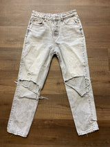 Zara Women's Destroyed High Rise Jeans (6) - BinxBerry Consignment