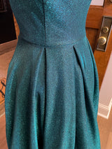 Windsor Green Sparkle Off Shoulder Formal Gown (7)