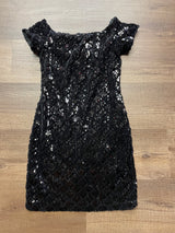 Midnight Doll Sequin Mini Dress (XS)