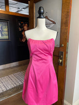 Elliatt Hot Pink Satin Sleeveless Mini Dress (M)