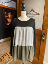 Chic Soul Color Block Tunic (2XL)