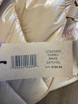 Steve Madden Quilted Tennis Bag Puffer Style Gold