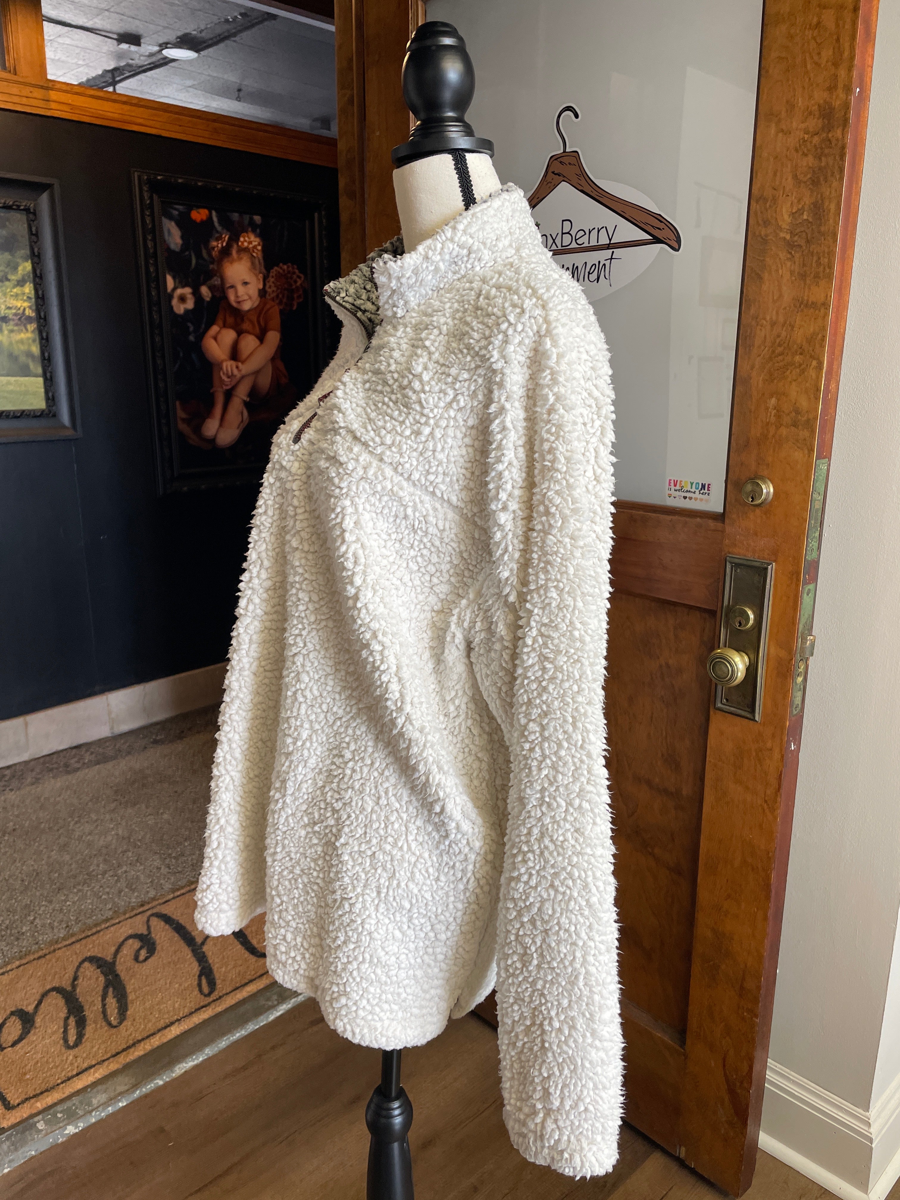 True Grit Women's Sherpa Quarter Zip (XL)