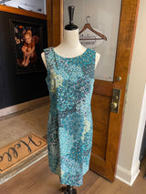 Connected Apparel Peacock Feather Shift Dress (12)