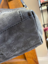 Born Floral Embossed Genuine Leather Shoulder Bag