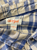 Cat & Jack Plaid Button Down (YL)