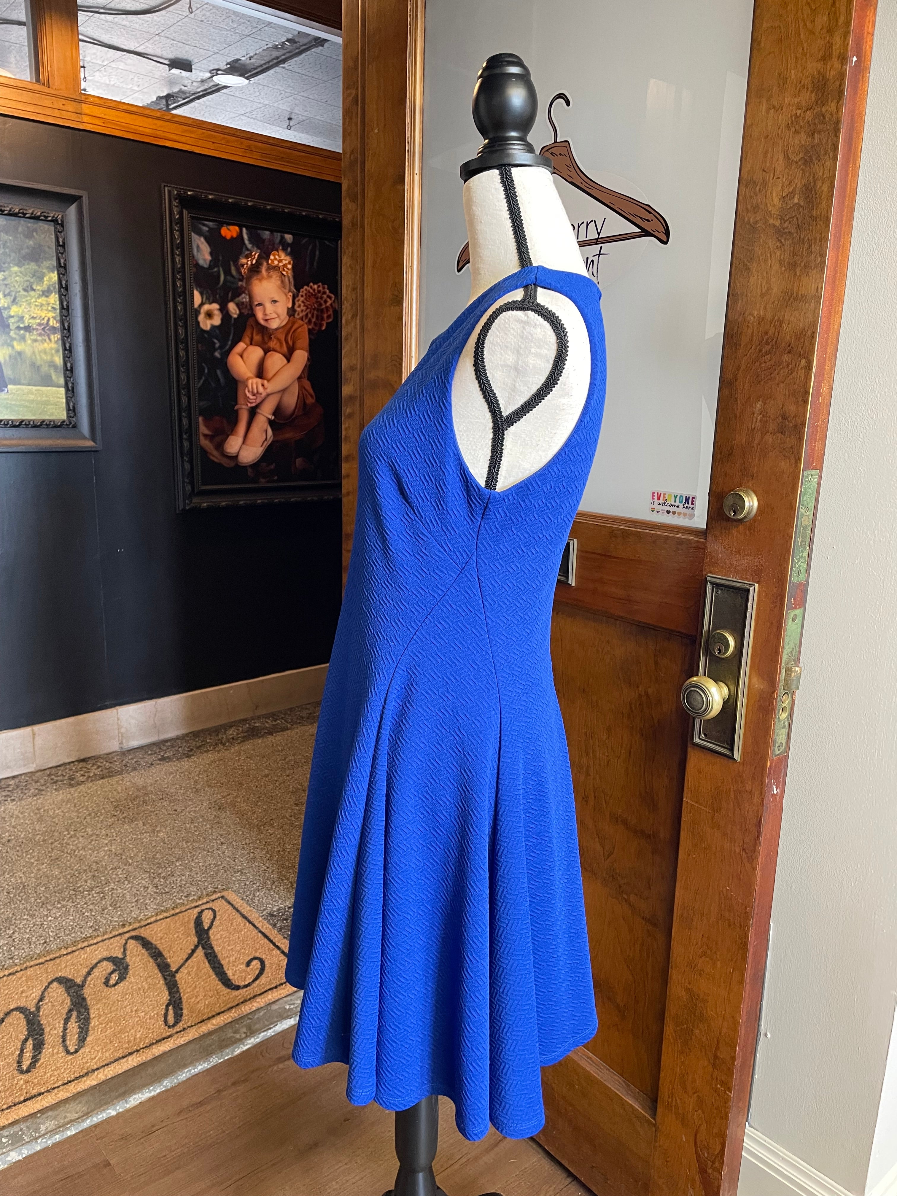 Wells Grace Royal Blue Cocktail Dress (M)
