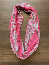 Pink and Silver Infinity Scarf (OS) - BinxBerry Consignment
