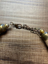 Thick Braided Twine Necklace with Beads