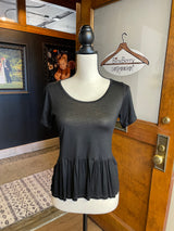 French Connection Ruffle Hem Shirt (S)