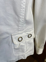 Chicos White Snap Closure Jacket (2/L)