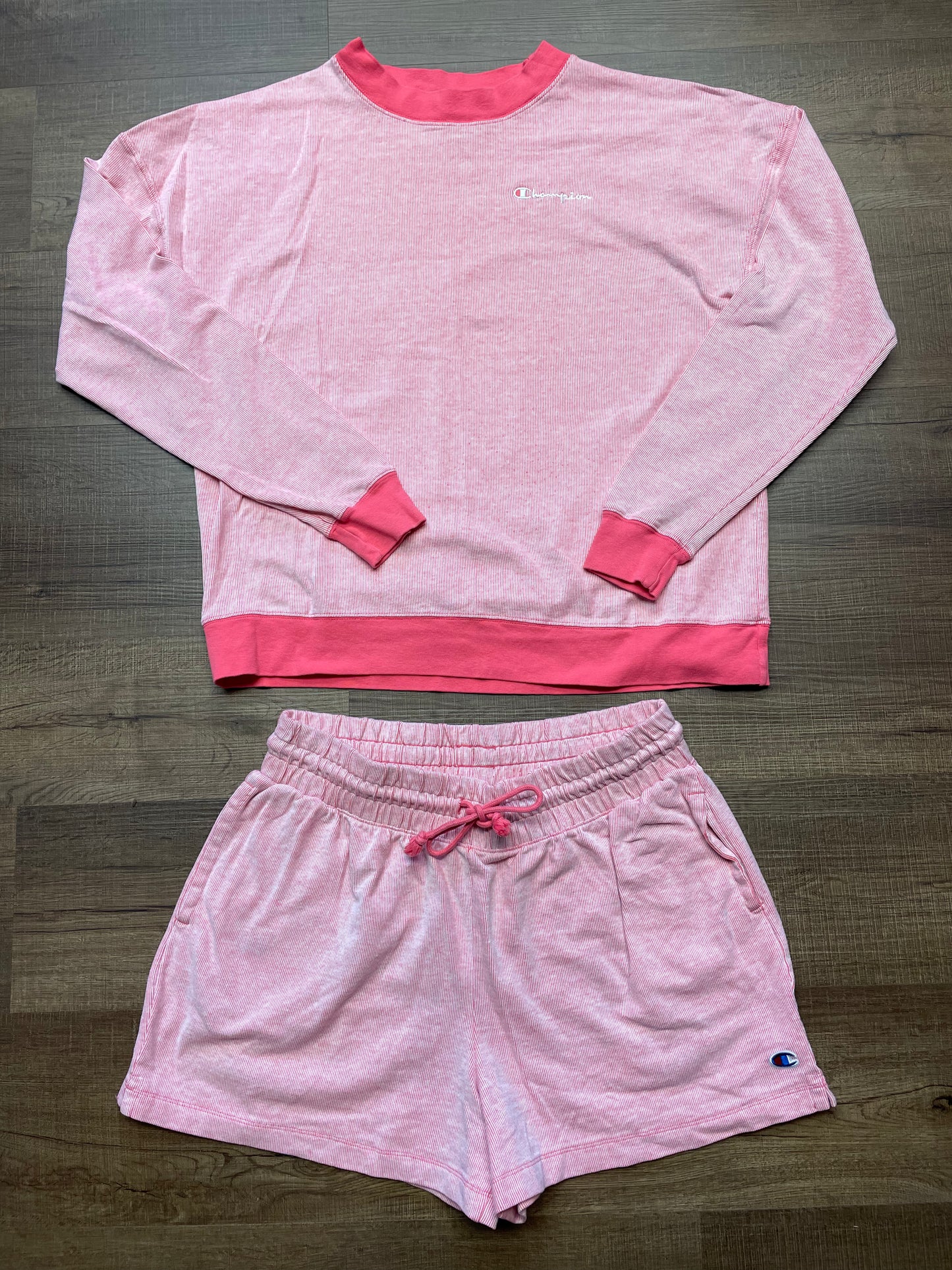 Champion Pink Pinstripe Set (L)