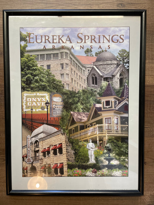 Randal Thompson E.S.Publications Eureka Springs, AK Glass Framed Print