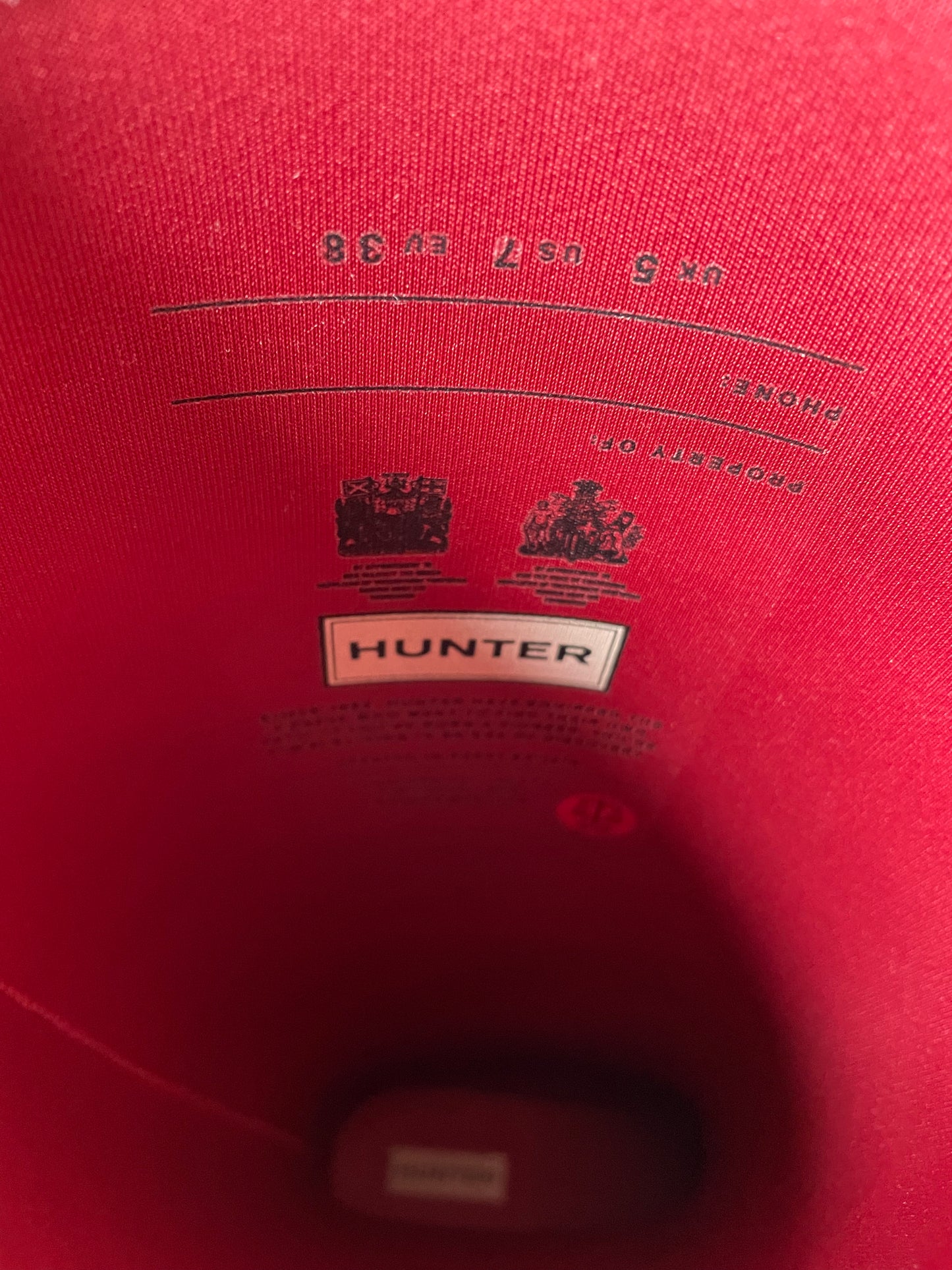 Hunter Glossy Red Tall Rainboots (7)