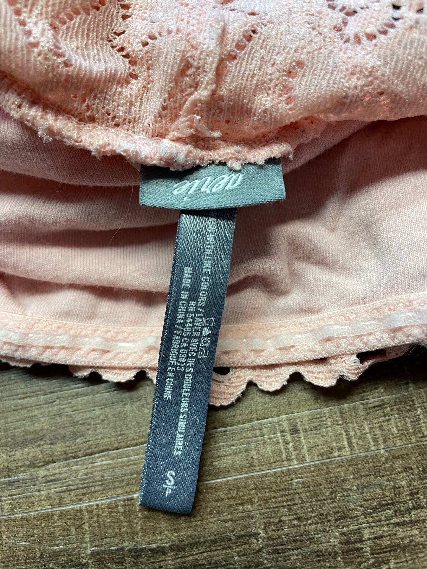 Aerie Pink Lace Bandeau Top (S)