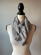 Gray Wrap Around Scarf with Triangle Neck
