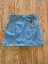 Forever 21 Light Wash Denim Mini Skirt 14.25" (S)