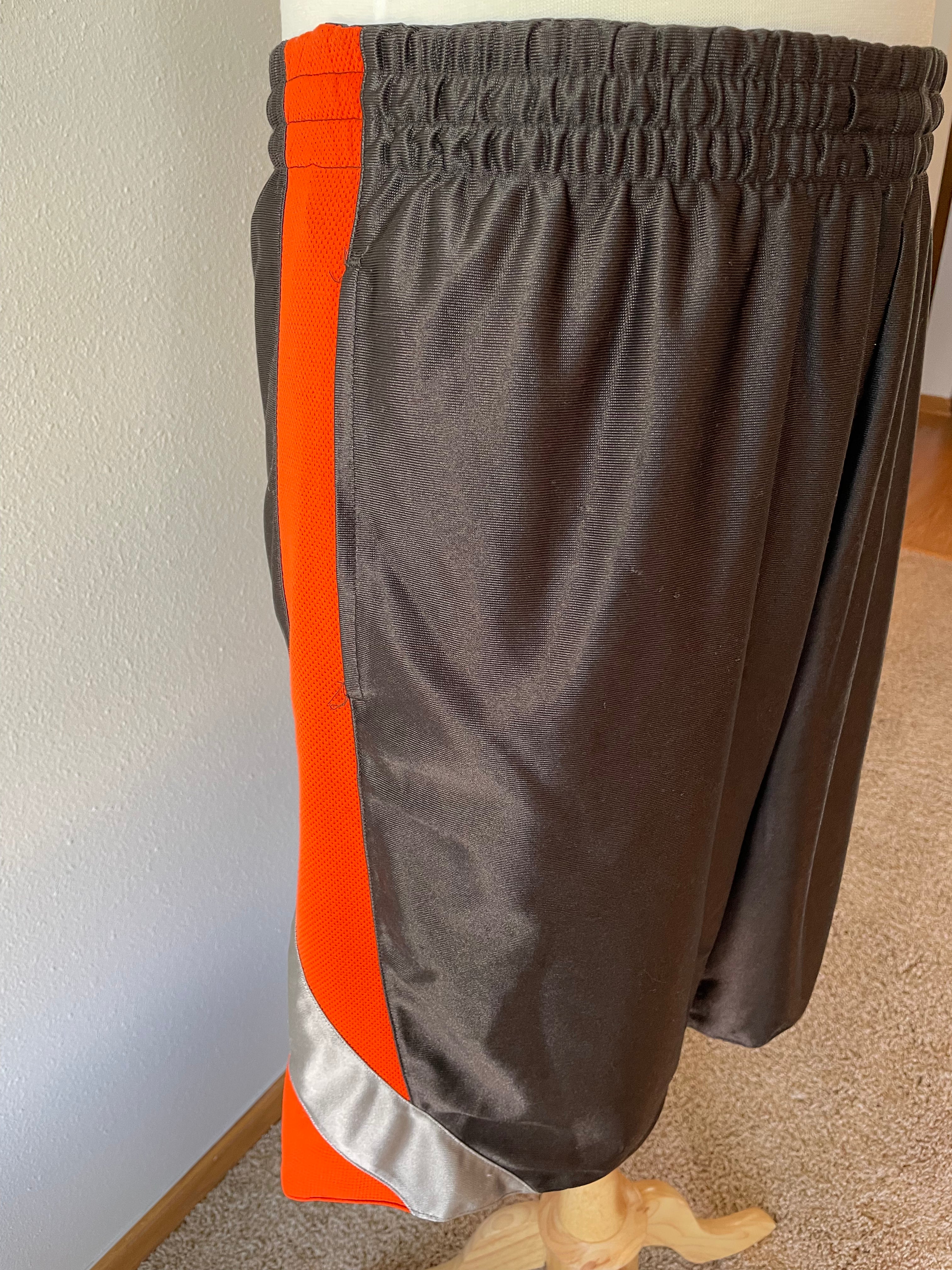 Gray and Orange Athletic Shorts (XXL) - BinxBerry Consignment