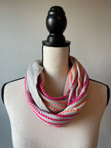 Orange and Pink Sequin Scarf