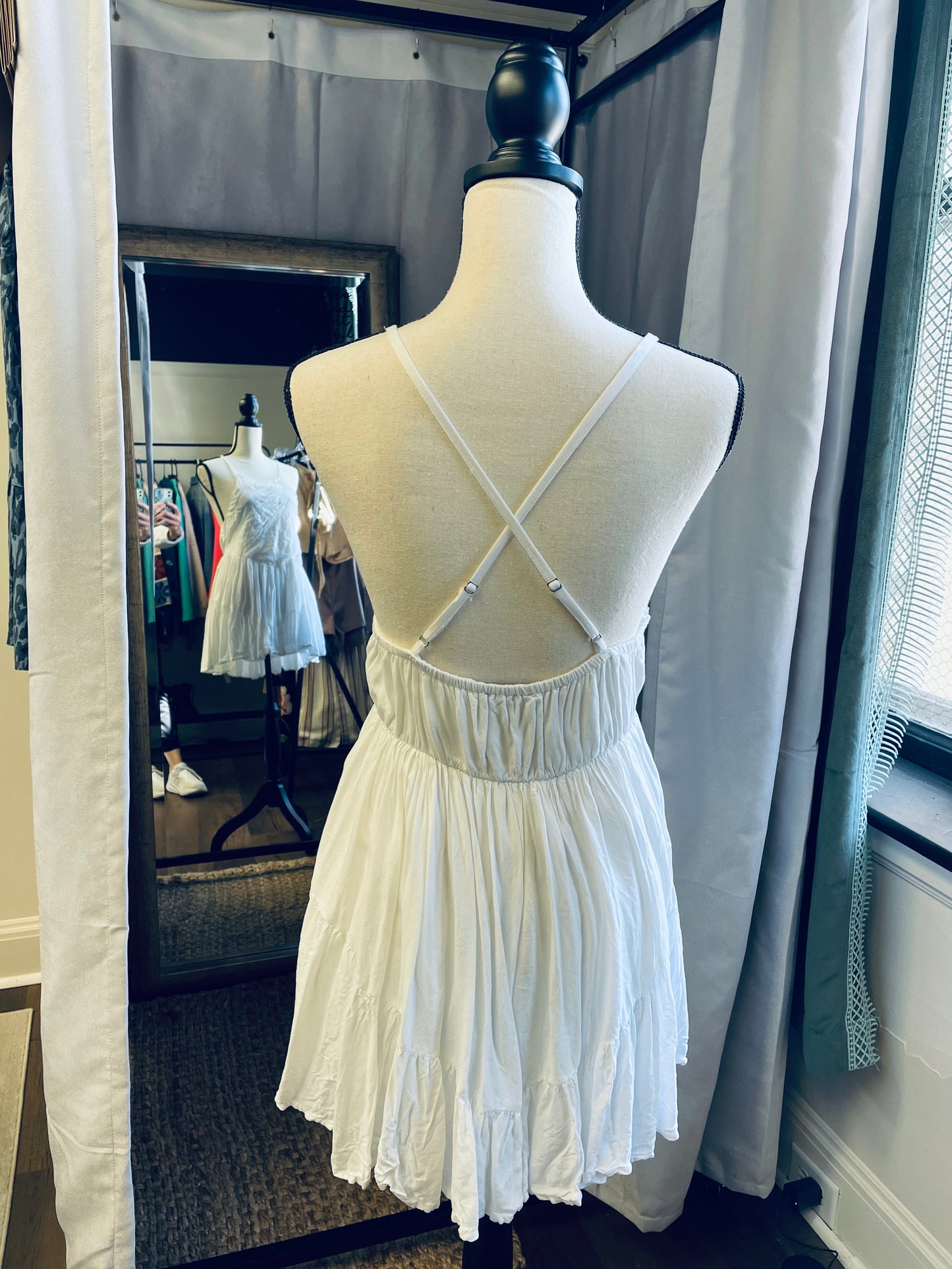 Lulus White Summer Dress (S)