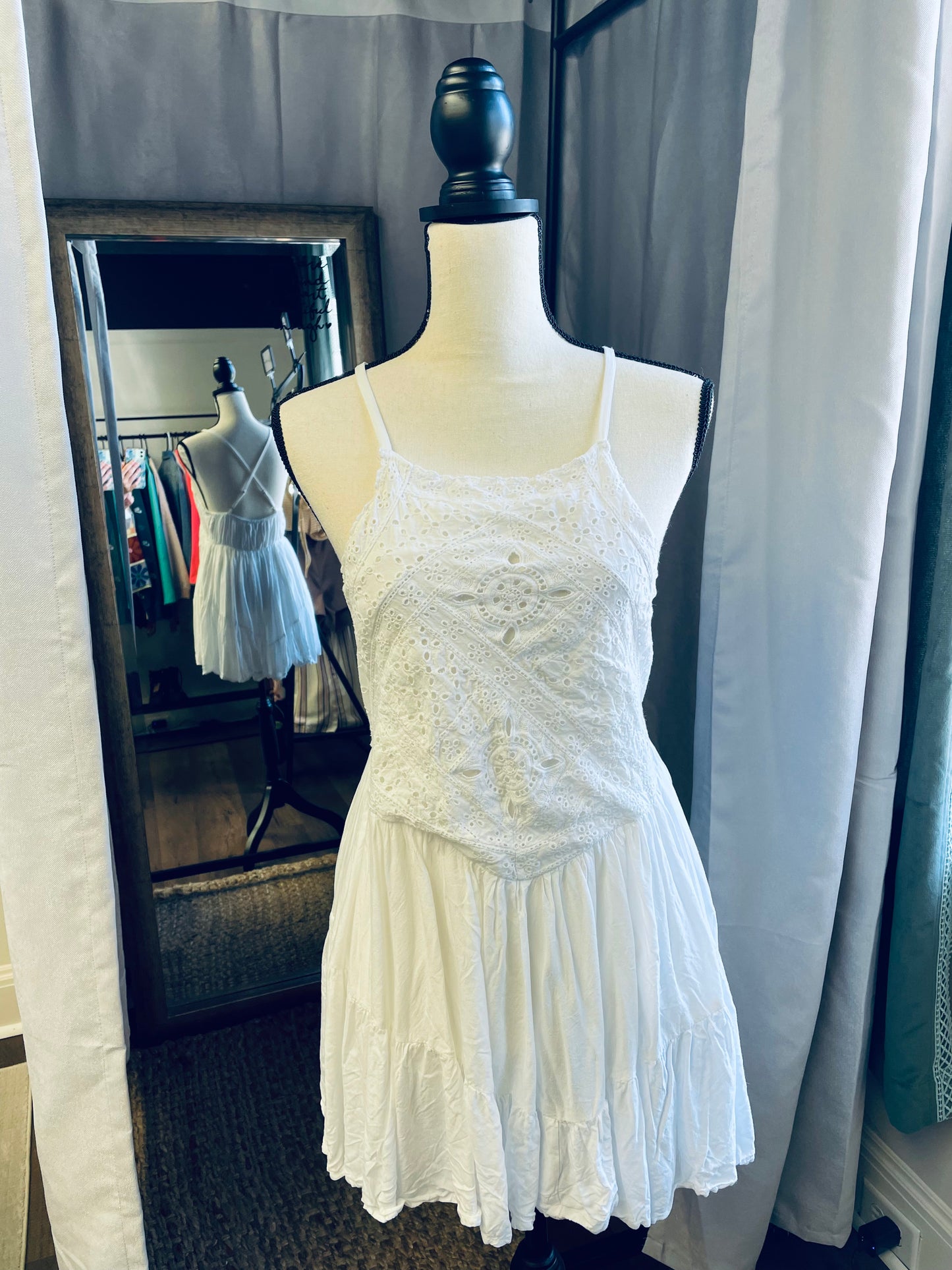 Lulus White Summer Dress (S)