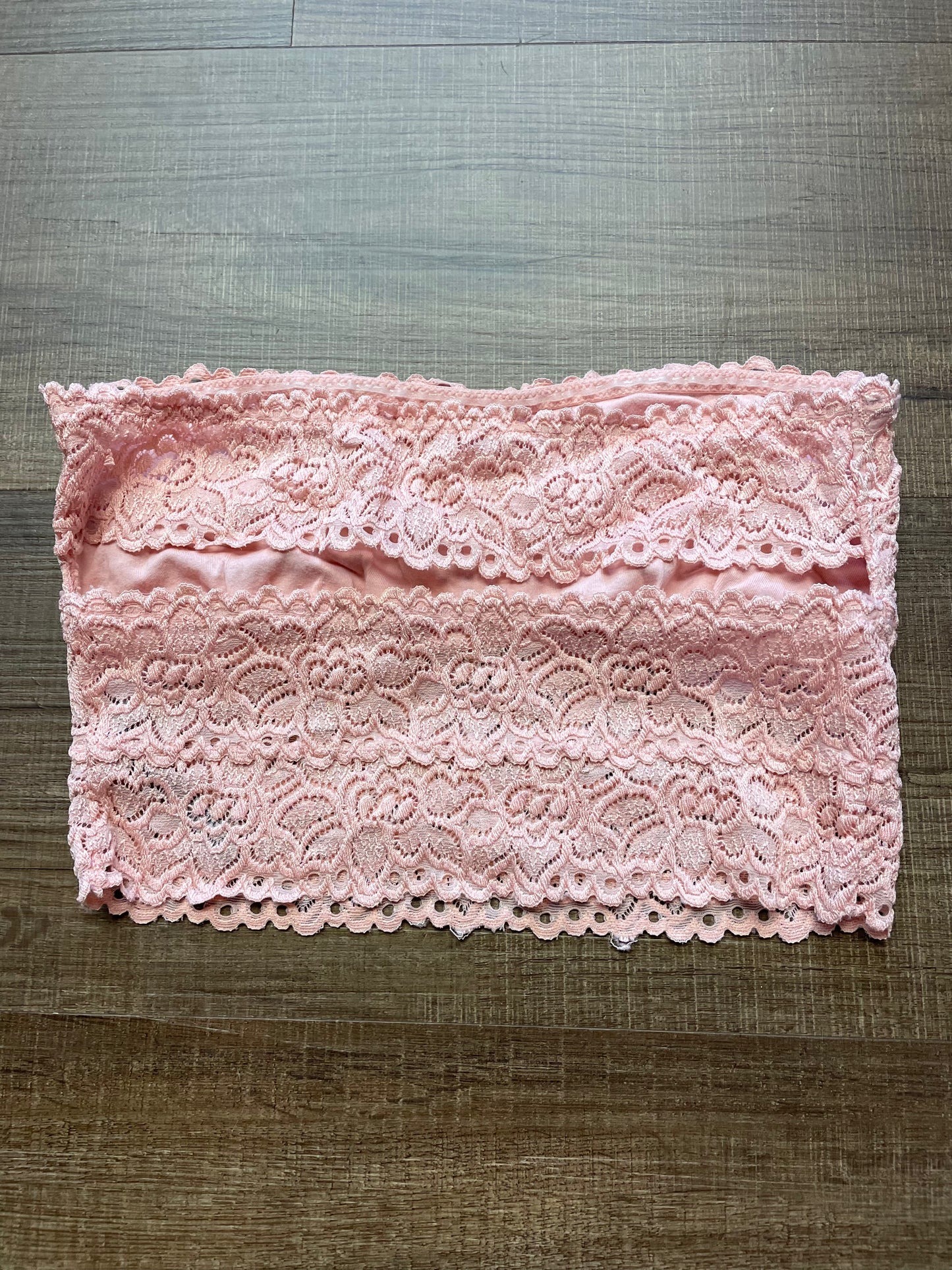 Aerie Pink Lace Bandeau Top (S)