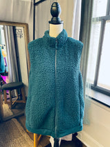 Time & True Faux Wool Vest (1X)