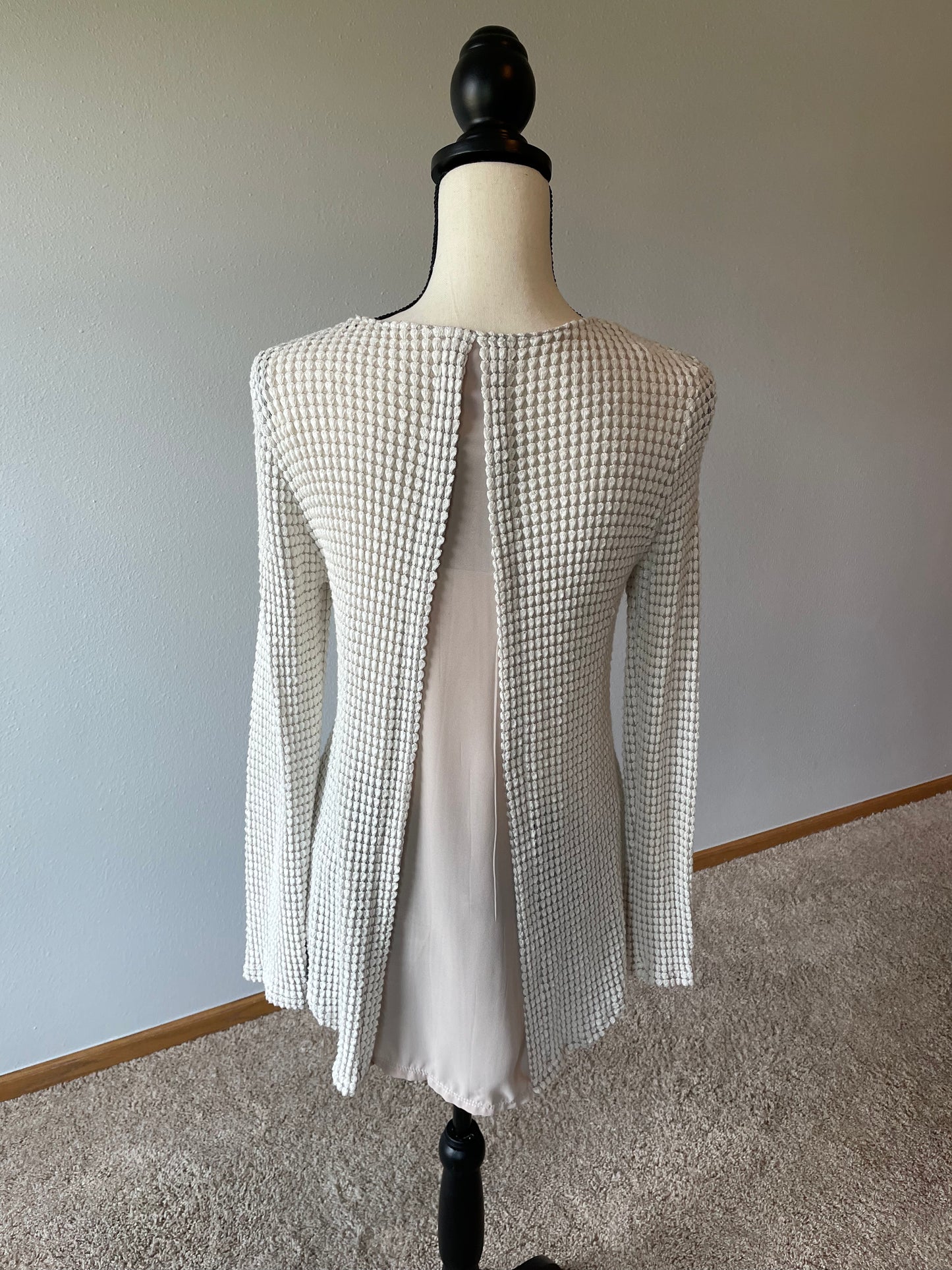 Alya Long Sleeved Waffle Top (M)