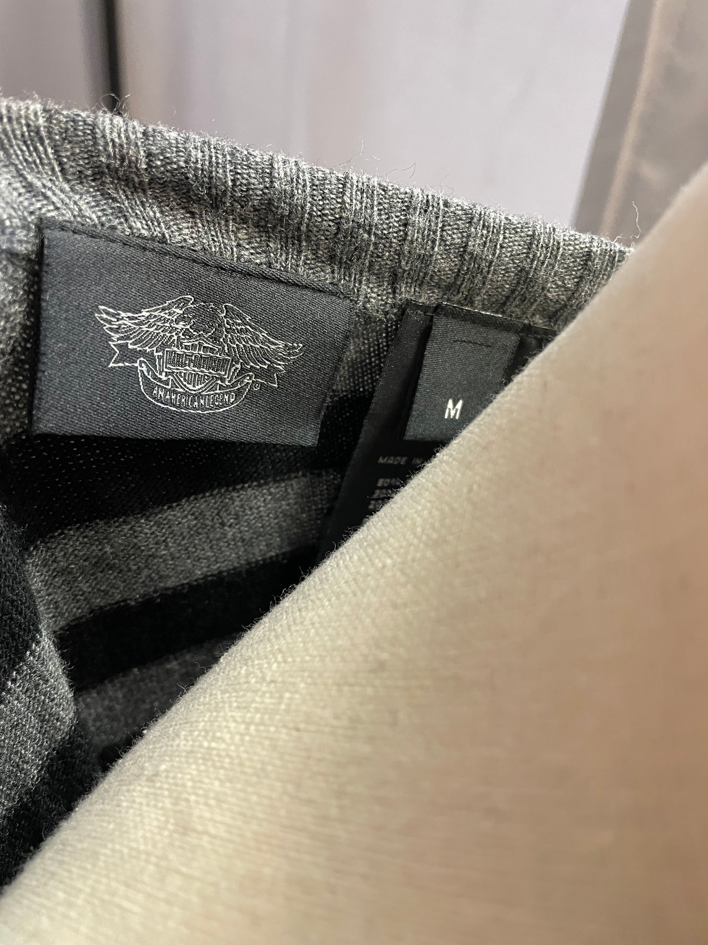 Harley Davidson Long Sleeved Knit Top (M)
