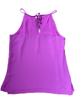 WHBM NWT Halter Tank with Sheer V-Neck Panel (S)