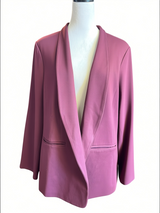 Skies are Blue NWT Stretch Textured Blazer Dark Purple (2X)