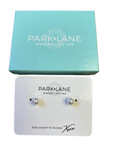 Park Lane Darling White Pearl Stud Earrings NIB - BinxBerry Consignment
