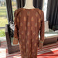 Dashiki-Style Batik Print Tunic Dress (L/XL)