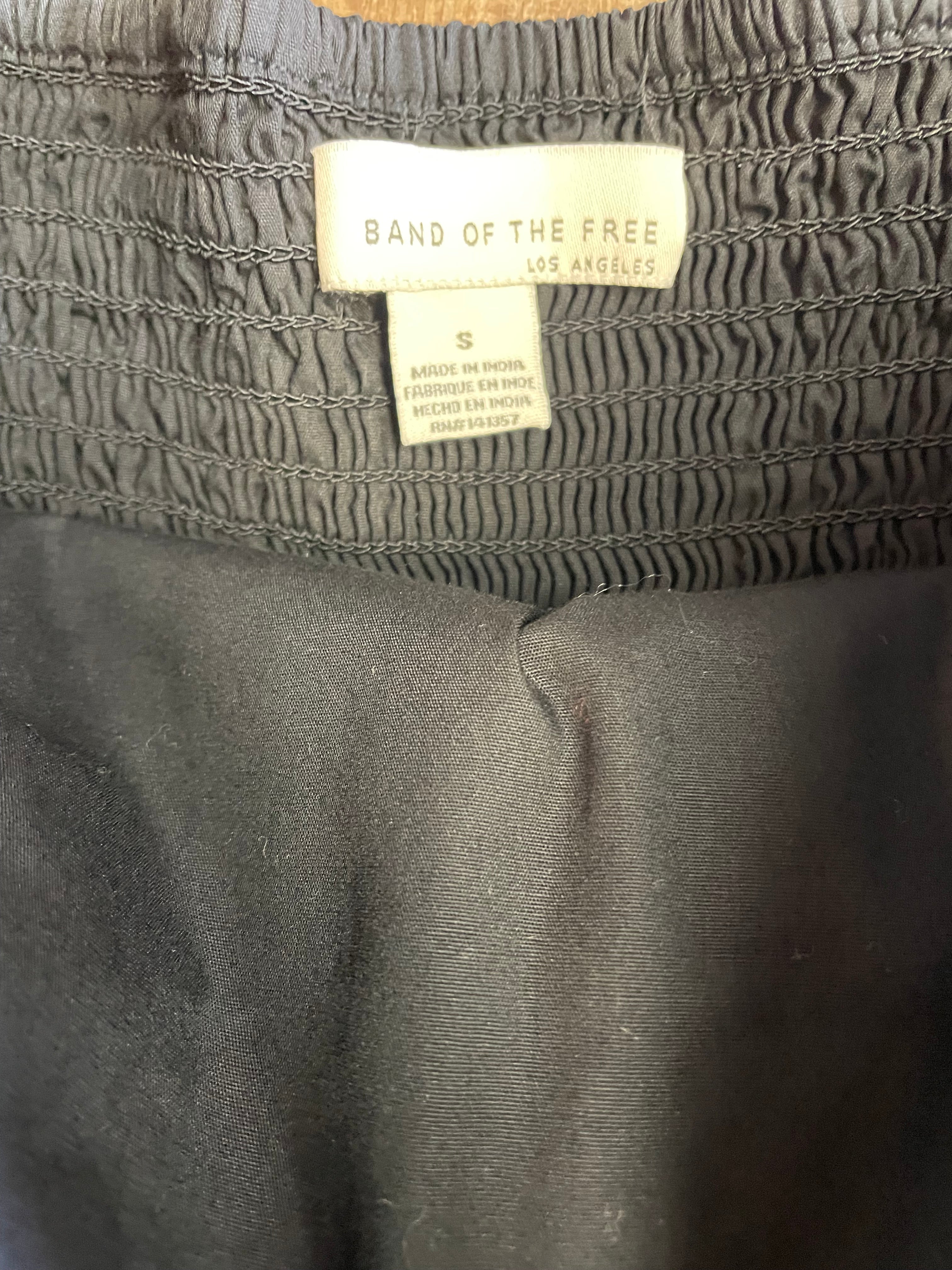 Band of the Free Los Angeles 100% Cotton Strapless Wide Leg Jumpsuit (M)