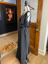 City Chic Belted Pinstripe Sleeveless Dress (20)